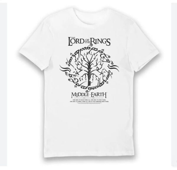 Lord of The Rings Tree of Gondor Middle Earth T-Shirt thd