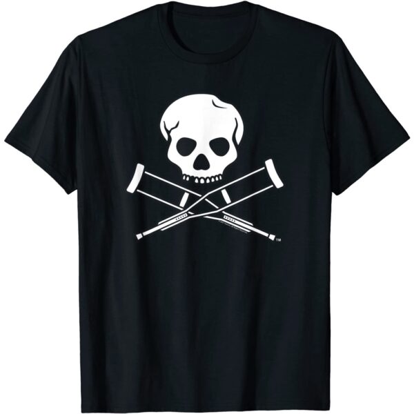 MTV Jackass Skull And Crutches Logo T-Shirt thd