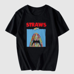 Straws Turtle Movie Parody T Shirt
