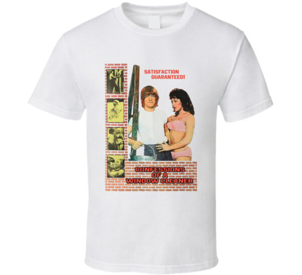 Confessions Of A Window Cleaner 70s Sex Comedy T Shirt thd