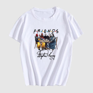 Stephen King Horror Characters Friends Signature T-shirt