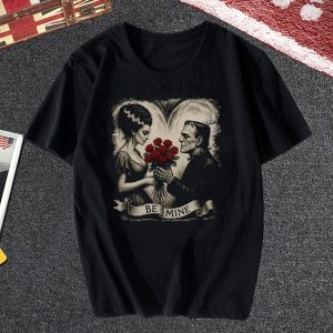 Be Mine Frankenstein and Bride T Shirt