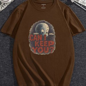 Casper Can I keep you Ghost Mansion Halloween Spooky T-Shirt