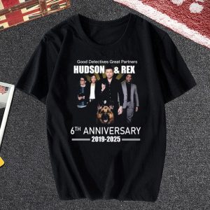 Good Detectives Great Partners Hudson And Rex 6Th Anniversary T-Shirt