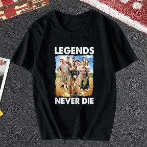 Retro 1990s Baseball Legends Never Die T Shirt