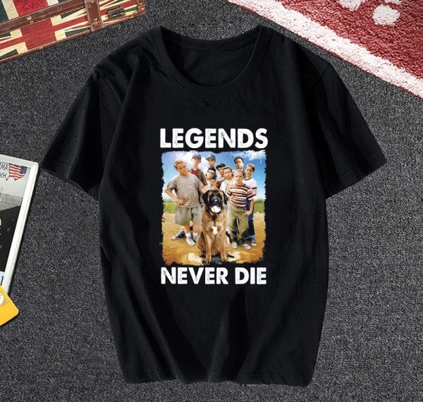 Retro 1990s Baseball Legends Never Die T Shirt