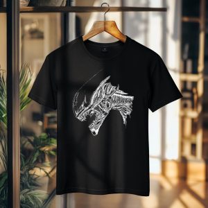 Aliens Xenomorphs Head Wariior Tshirt
