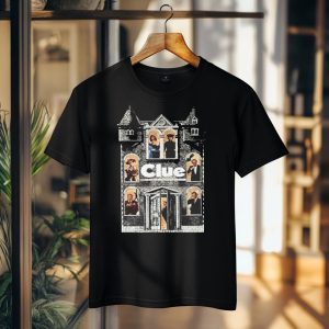 CLUE Movies Men's Black Navy Red Blue T-shirt