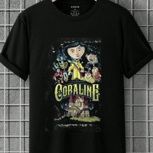 Coraline Best For Coraline Movie Vintage Retro Horror Comfort Colors T-Shirt