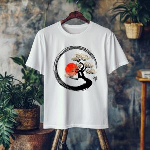 Enso Circle and Bonsai Tree T Shirt