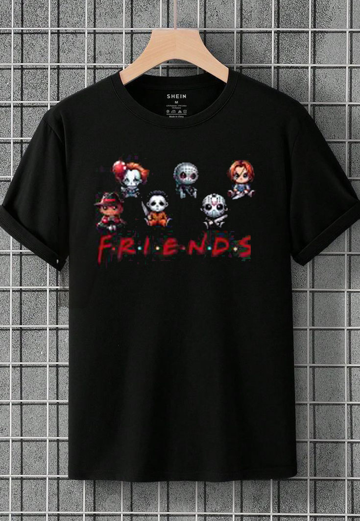 Horror Movie Characters Friends T Shirt