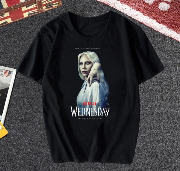 Lady Gaga Wednesday Season 2 T Shirt