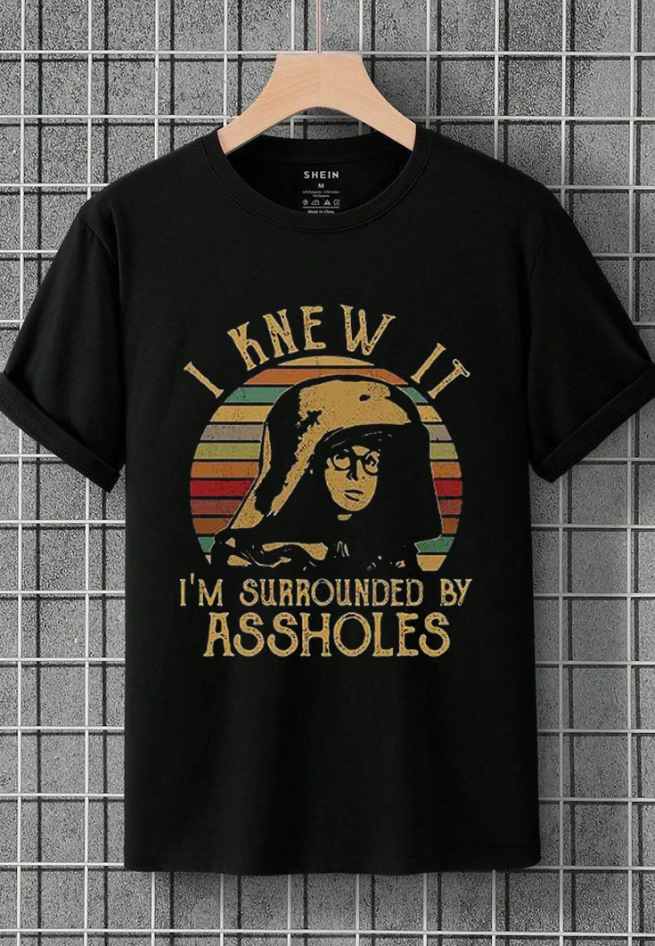 Spaceballs Dark Helmet I Knew It I’m Surrounded By Assholes Vintage T-Shirt