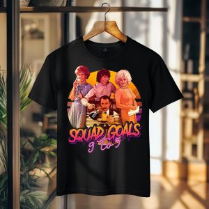 Squad Goals 9 to 5 Retro Design Unisex Vintage T-shirt