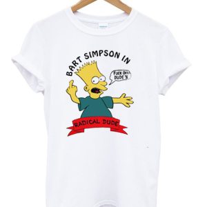 Bart Simpson In Fuck Off Dude’s T-Shirt