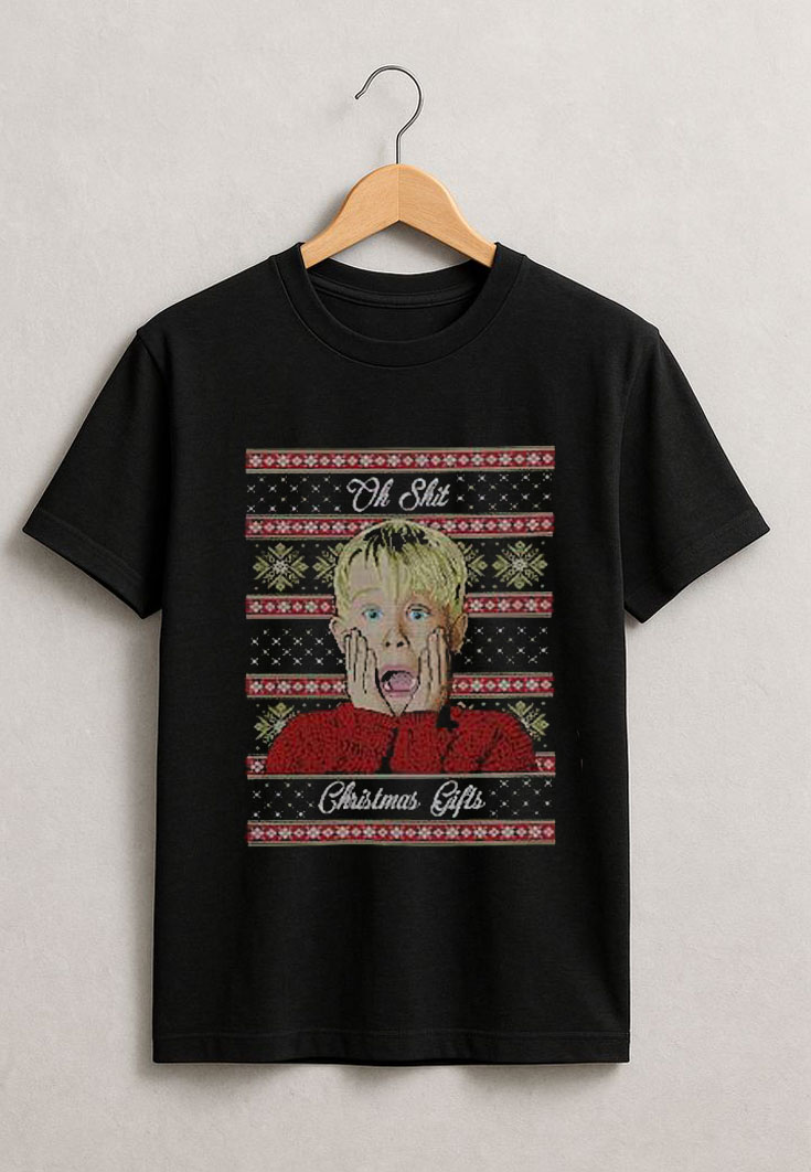 Home Alone Kevin Christmas Sweater Graphic T-Shirt