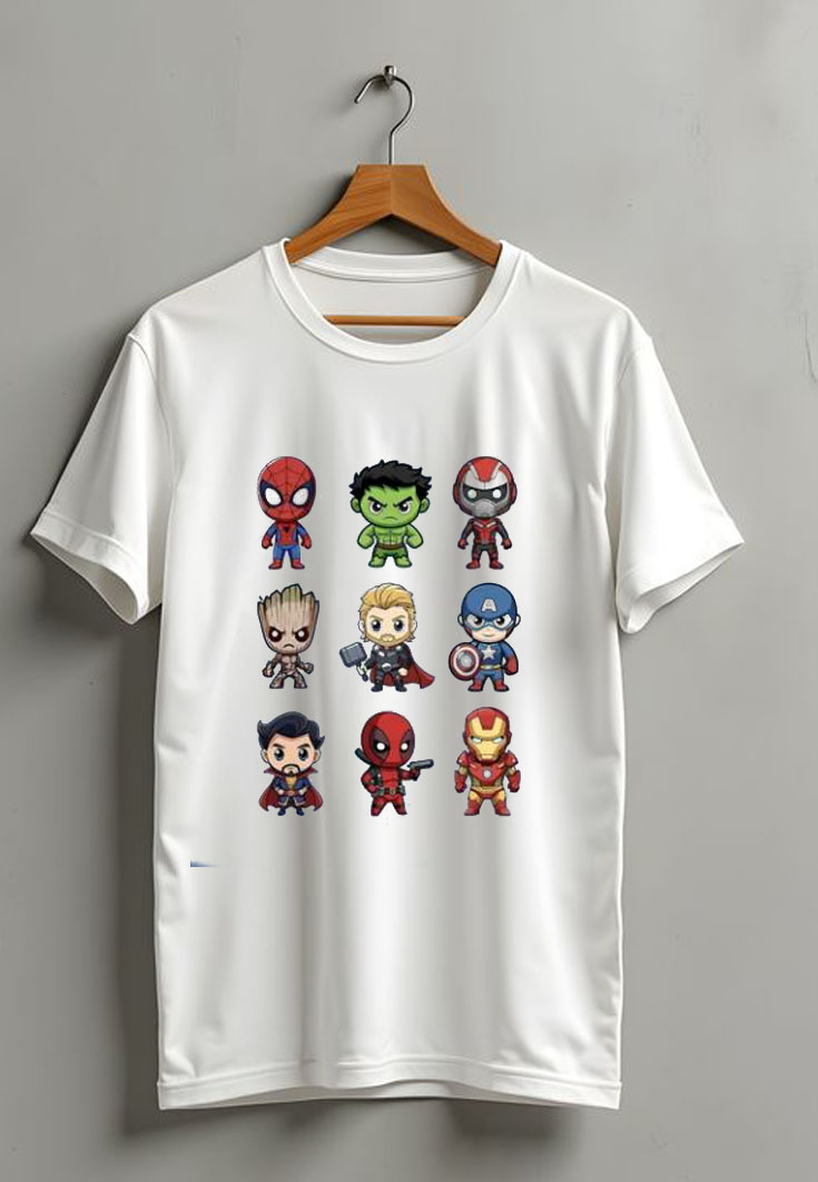 Marvel Characters Kids T Shirt