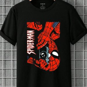 Marvel Spider-Man Camera Photo T shirt