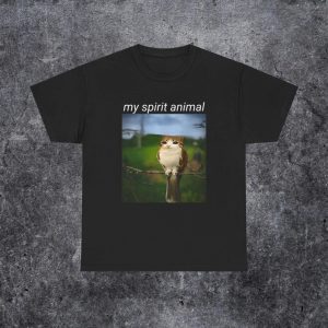 My Spirit Animal Funny Cat Owl Meme T-Shirt