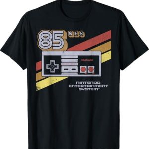 Nintendo NES Controller Retro Stripe 85 T-Shirt