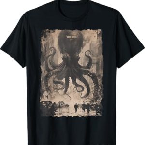 Octopus Monster Horror Poster T-Shirt