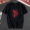 Og Movie Floral Red Snake T Shirt