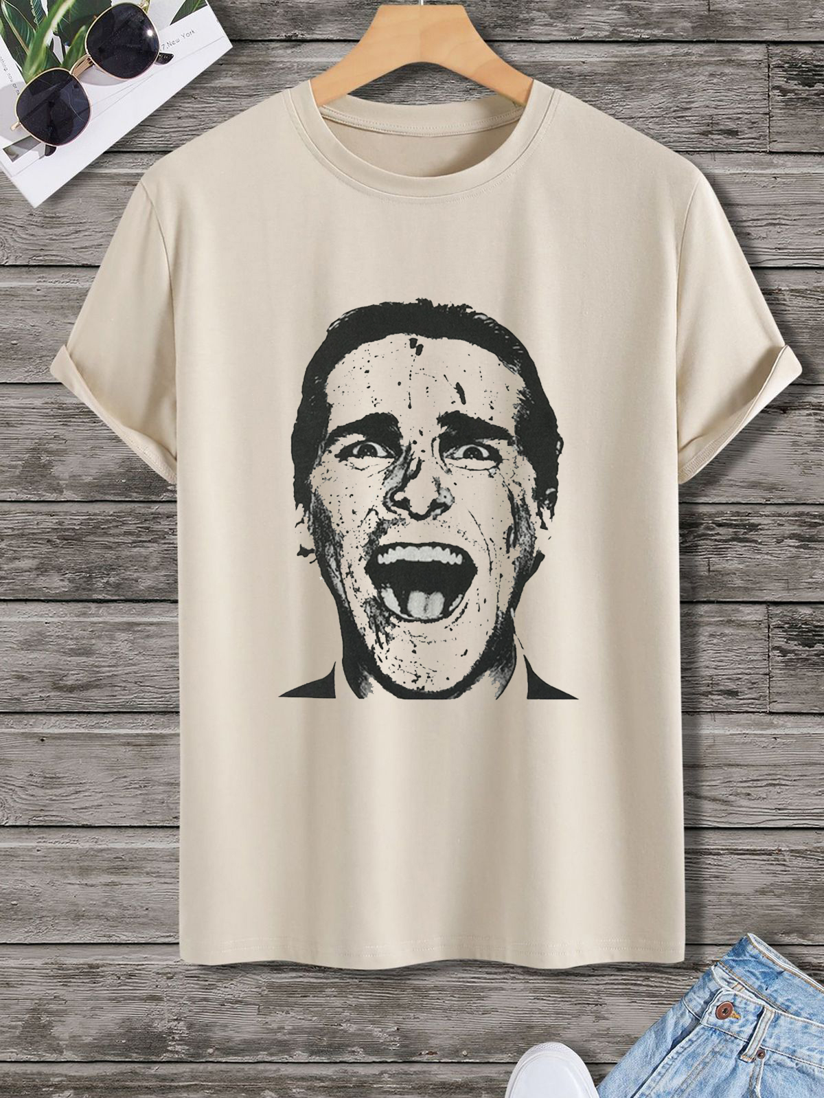 Patrick Horror Retro White T-shirt