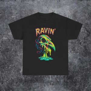 Psychedelic Weirdcore Raven Tee