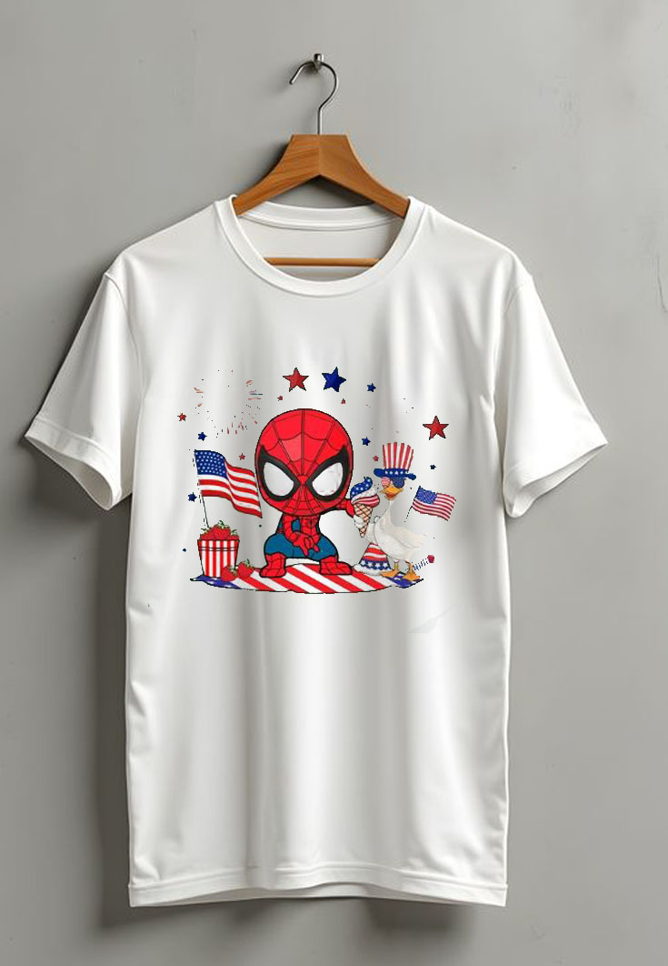 Spiderman Disney 4th of july T Shirt